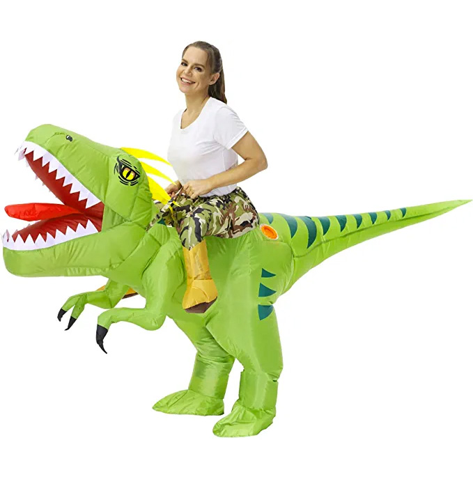 Inflatable T-Rex Dinosaur Blow Up DIY Halloween Unisex Costume