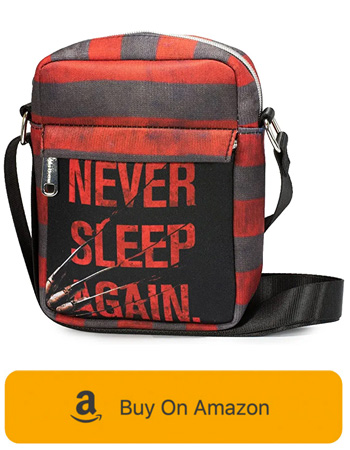 Freddy Krueger Nightmare on Elm Street 'Never Sleep Again' bag