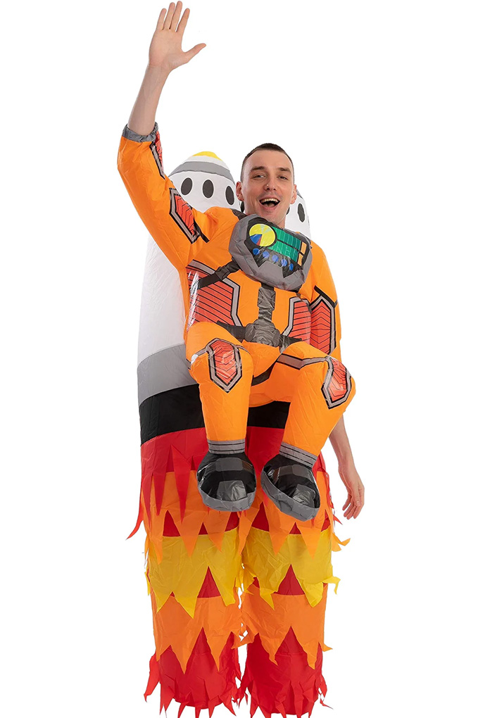 Inflatable Astronaut Costume Blow Up DIY Halloween Spaceman