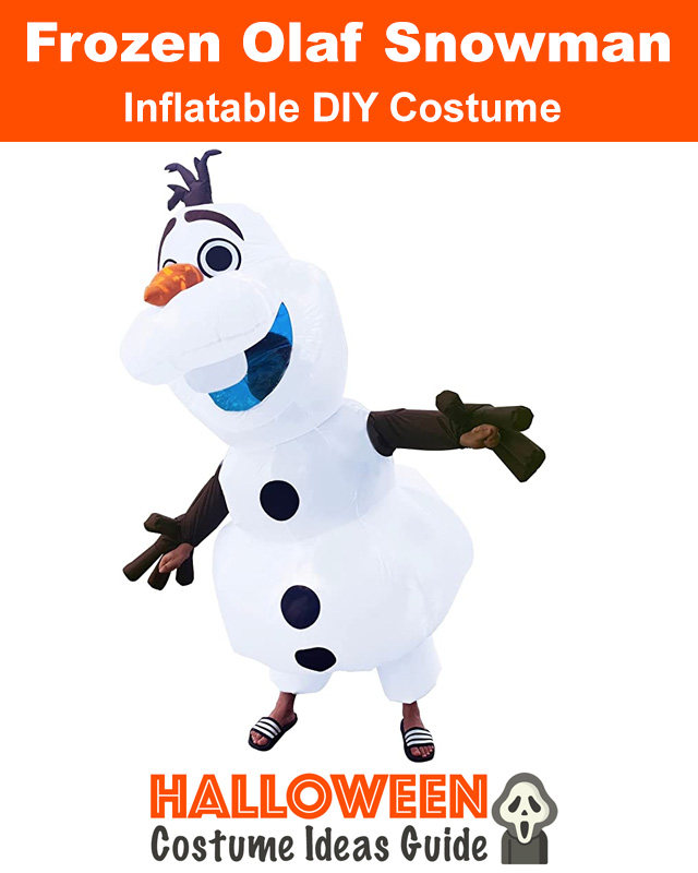 Inflatable Frozen Olaf Snowman Blow Up DIY Halloween Costume