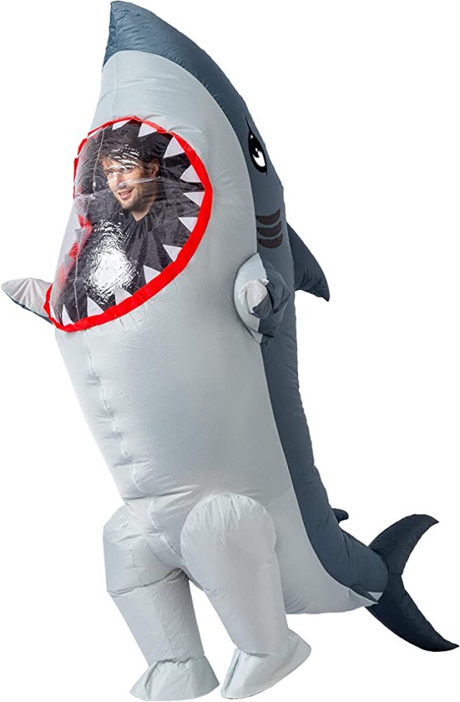 Blow-up Shark Outfit - Side View