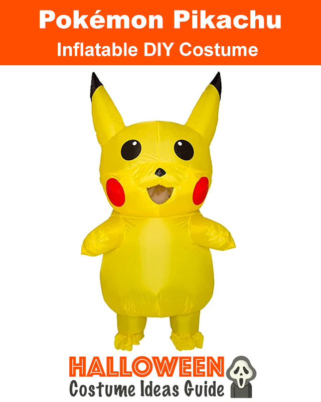 Inflatable Pokemon Pikachu Blow Up DIY Halloween Costume