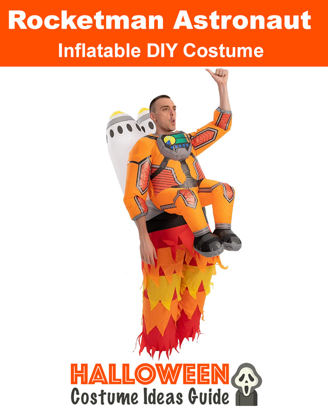Inflatable Rocketman Astronaut Blow Up DIY Halloween Costume