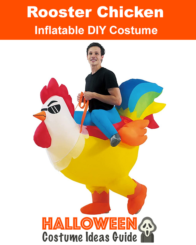 Inflatable Chicken Costume (Blow Up Rooster Outfit)
