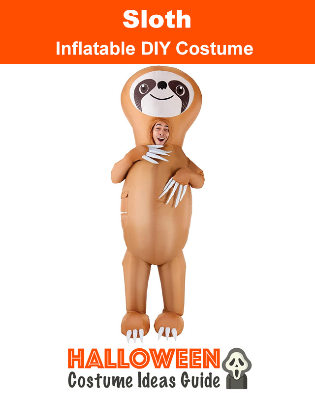 Inflatable Sid The Sloth From Ice Age Animal Blow Up DIY Halloween Costume