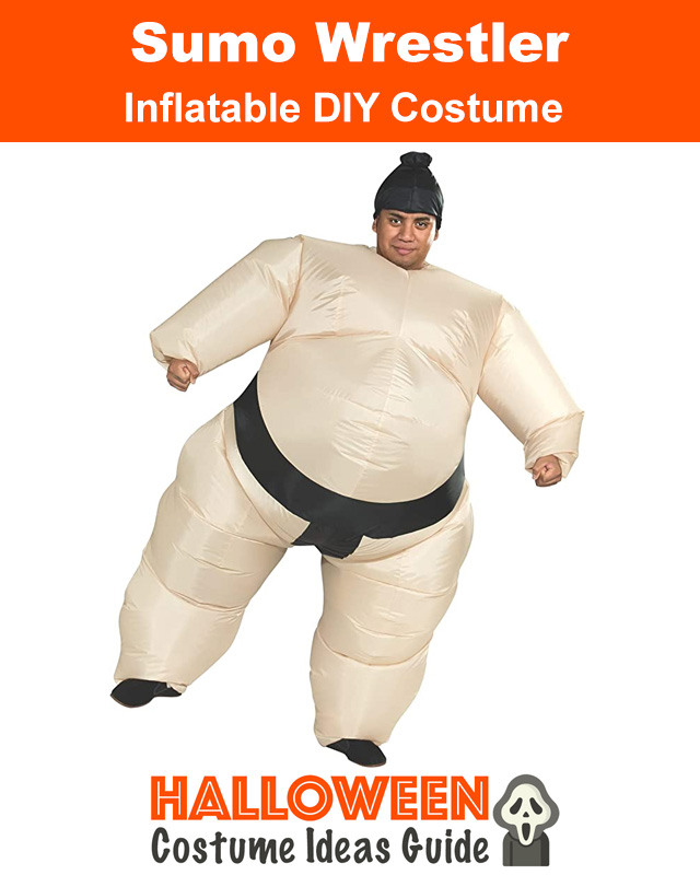 Inflatable Sumo Blow Up DIY Halloween Outfit 