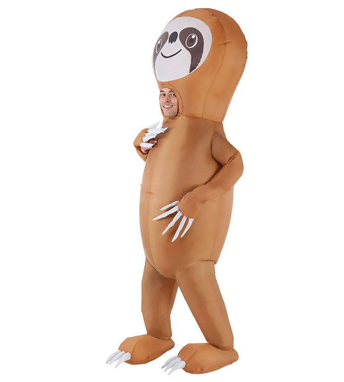 Sid the sloth Ice Age inflatable halloween costume side view