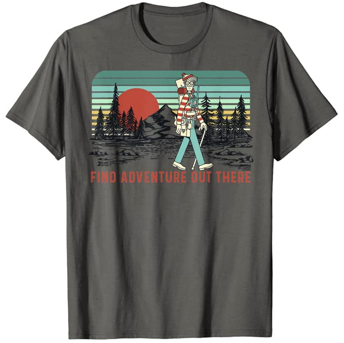 Where's Waldo Costume - Find Adventure Out There Teeshirt