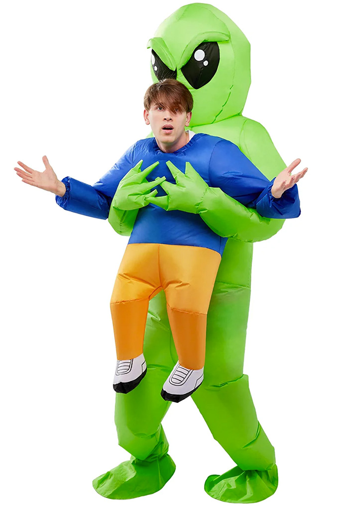 Inflatable Alien Abduction Costume Front View